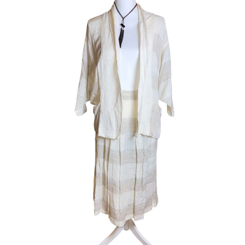 Vintage Arthur Max Sportswear Size XS Striped Two-Piece Skirt and Jacket Set